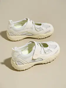 Women's Colorful Sneakers for Spring and Autumn, Breathable Mesh Thick-Soled Elevated Casual Shoes for Students, Fashionable and Versatile Outdoor Sport Footwear