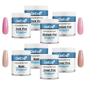 DeEnti Shimmer Acrylic Powder Non-Yellowing Self-Leveling Formula for Manicure Nail Art & Fake Nails Professional Quality Salon-Grade Shine 2 oz, 4 oz