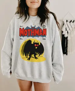 Mothman The legend comic Shirt, Mothman Spook Show Sweater, Mothman Lover Gift, Mothman Sweatshirt