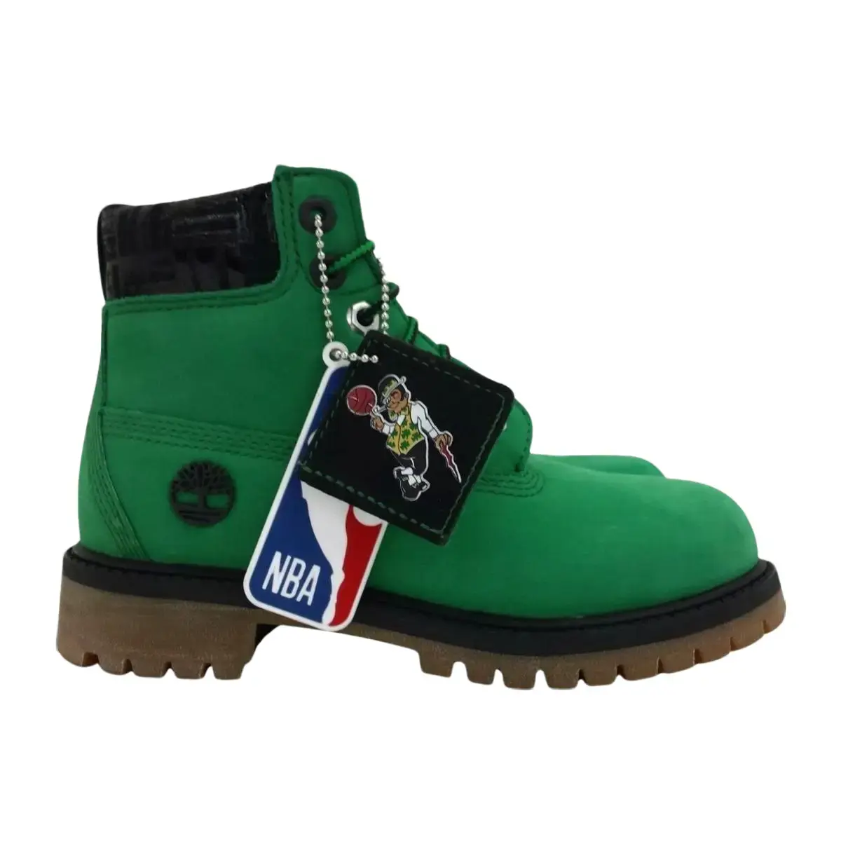 Timberland 6" Premium Boot Boston Celtics Kids Fashion Shoes New