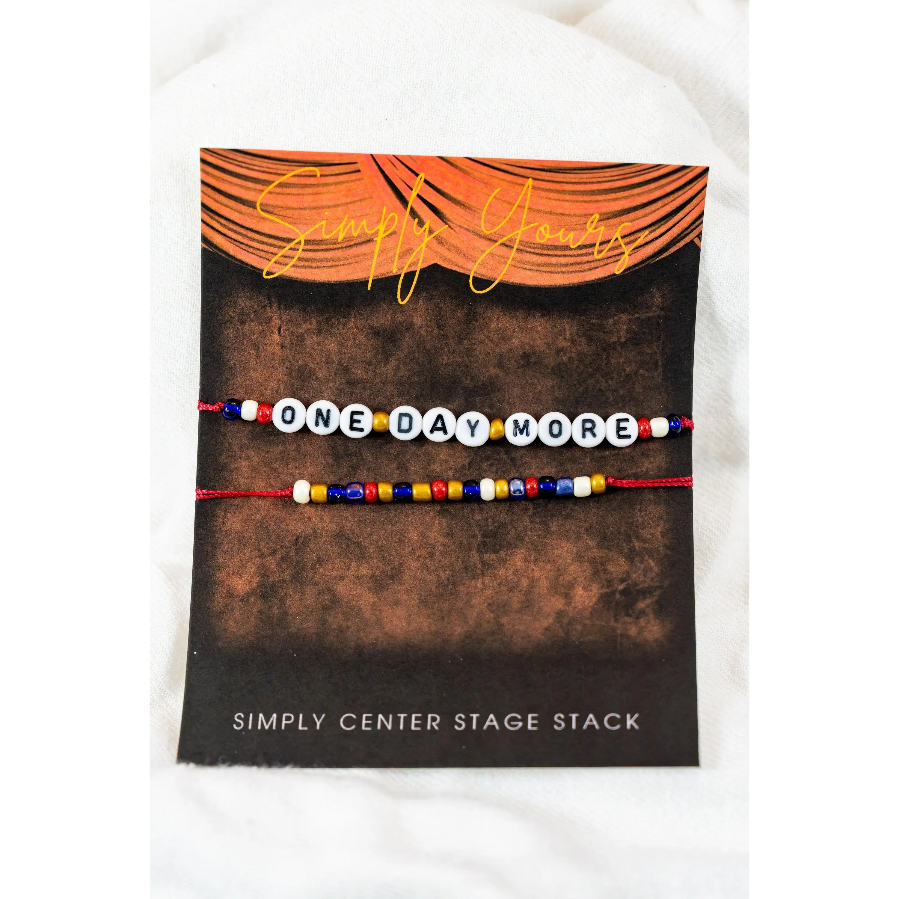 One Day More: Simply Center Stage