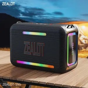 ZEALOT S95 120W Portable Wireless Speaker, 24000mAh Long Standby Speaker, Waterproof & Dustproof Speaker with EQ Adjustment, HiFi Sound Quality Speaker for Outdoor, Party, Camping, Car, Audio