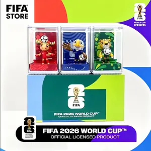 FIFA Official Licensed 2026  World Cup Mascot 3D Figure Set - USA, Canada & Mexico Soccer Collectibles | Premium Fan Souvenir Limited Edition 2026 World Cup Mascot Figurine - North America Soccer Fan Gift | USA Canada Mexico Collectible Toy Set
