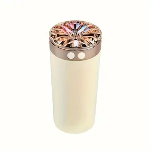 New Portable Car Humidifier Aroma Diffuser 10.14oz With Colorful Color-changing LED Night Light Can Add Essential Oils