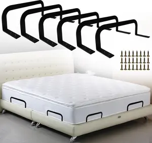 6 count Mattress Retainer Bar, Mattress Slide Stopper, Keep Topper from Sliding, Stopper to  Sliding Holder in Place for  Soft Bed