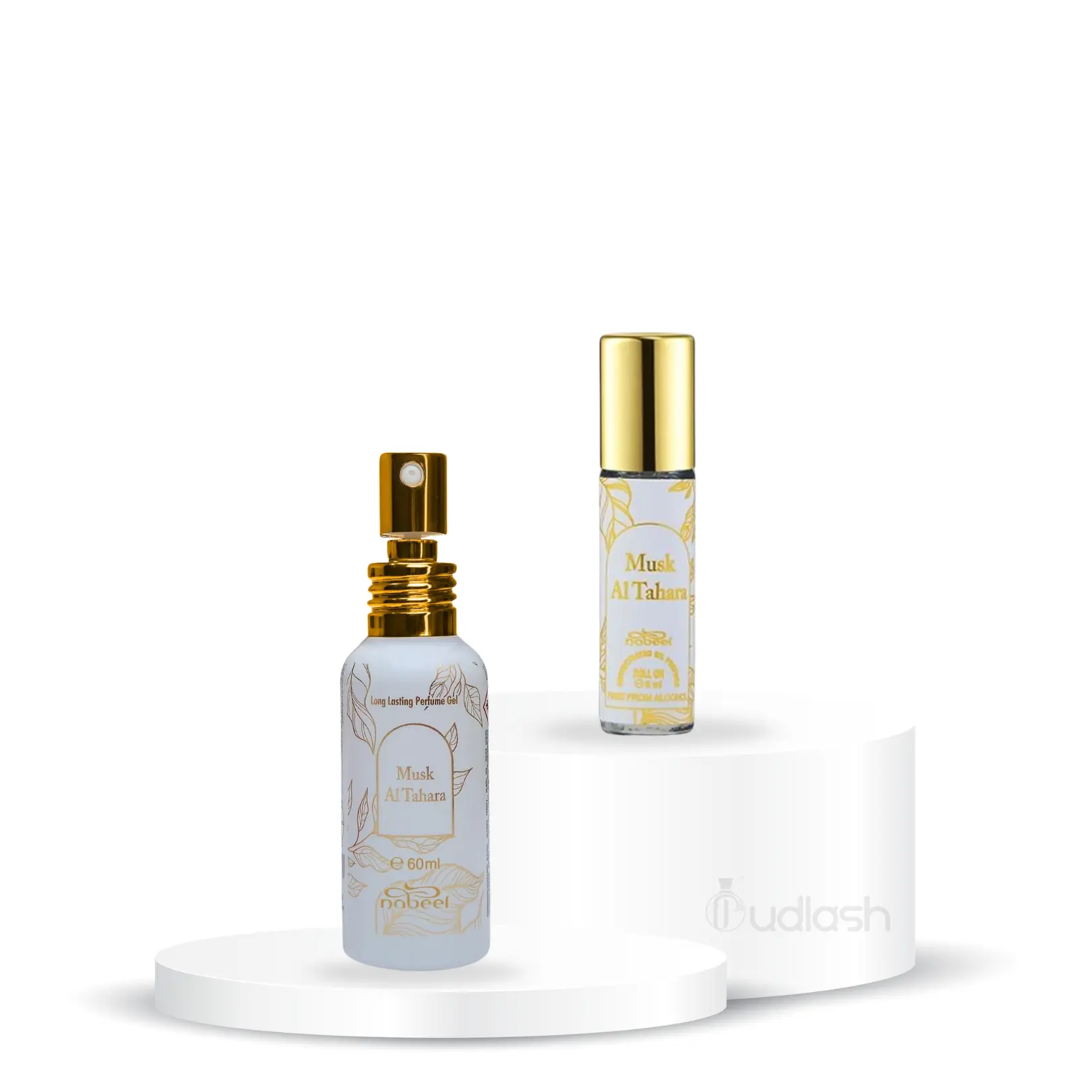 Nabeel | Musk Al Tahara Roll On + Musk Al Tahara Gel | Concentrated Oil | Unisex Fragrance | 6 - 60 ML | Musk & Sweet Notes
