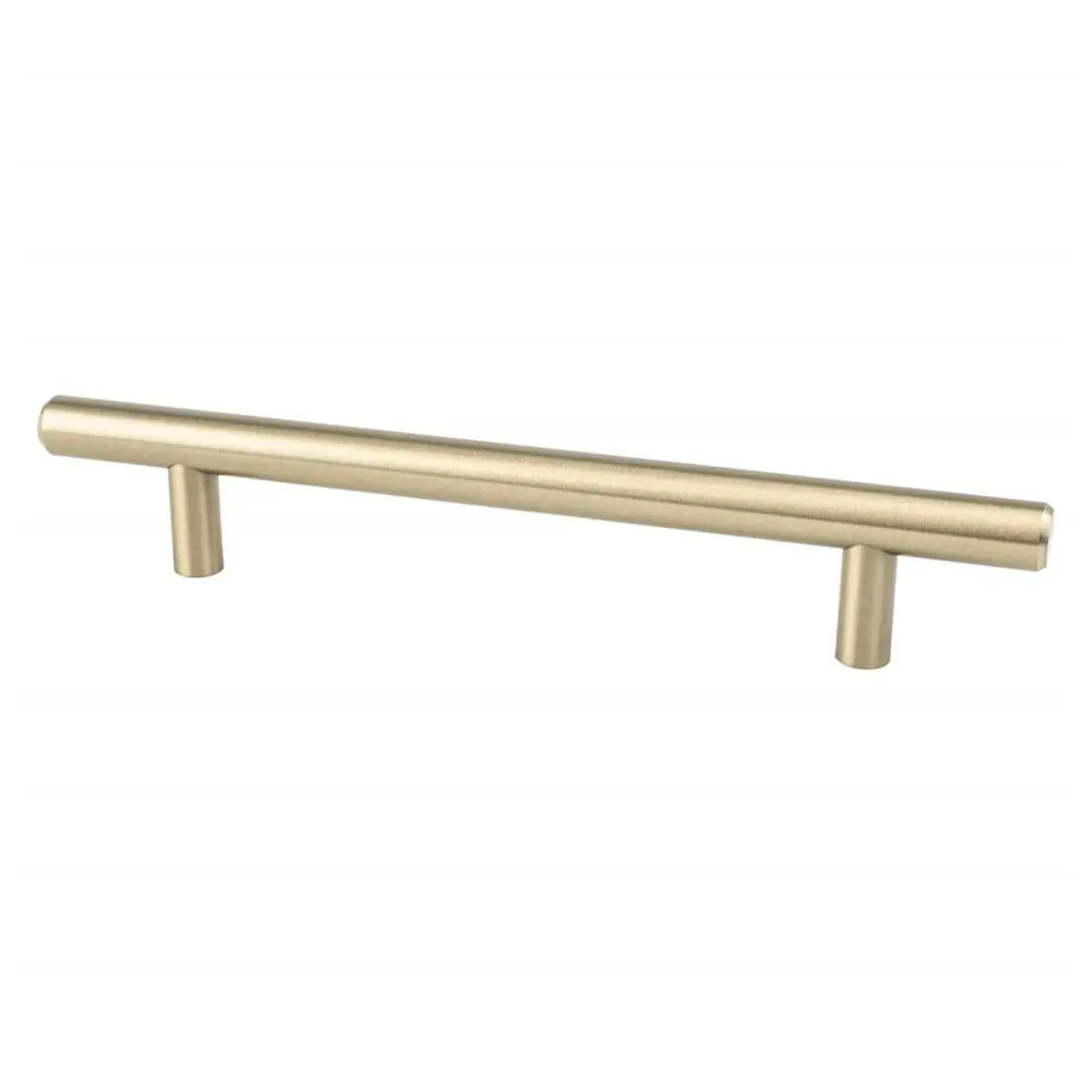 Berenson 212 MAIN Advantage Plus Transitional T-Bar Pull - 128mm Center-to-Center, 7.375 in. Length, 0.78125 in. Width, Convenient Grip Handle, Champagne Steel Construction, Classy Finish, Ideal for Grip Handles Door Plates, 0.78125 In. Hand Clearance