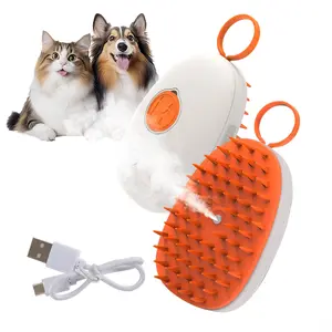 SmartWell 3 In 1 Steamy Pet Brush For Cats And Dogs Reduces Shedding And Flying Hair For Easy Home Grooming Fur Removal Tool Groomer Tools tiktokshopspringglowup