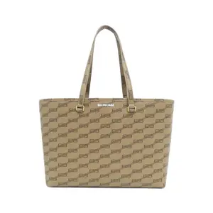 Pre-owned Balenciaga Canvas Tote Bags Signature Medium Shopper Bag Monogram Coated Tote Bag