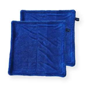 Mini Dialed Drying Towels 1600GSM - Ultra-Absorbent Car Drying Towels 2 Pack - Twisted Loop Microfiber Weave - 1600 GSM Ultra Premium Microfiber - 16" x 16" - Drying Towel for Car Detailing