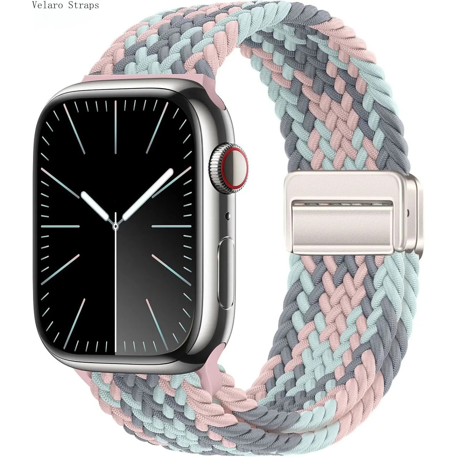 2026 New Magnetic Buckle Nylon Woven Watch Strap, Elastic Breathable Sport Replacement Band for All Smart Watches