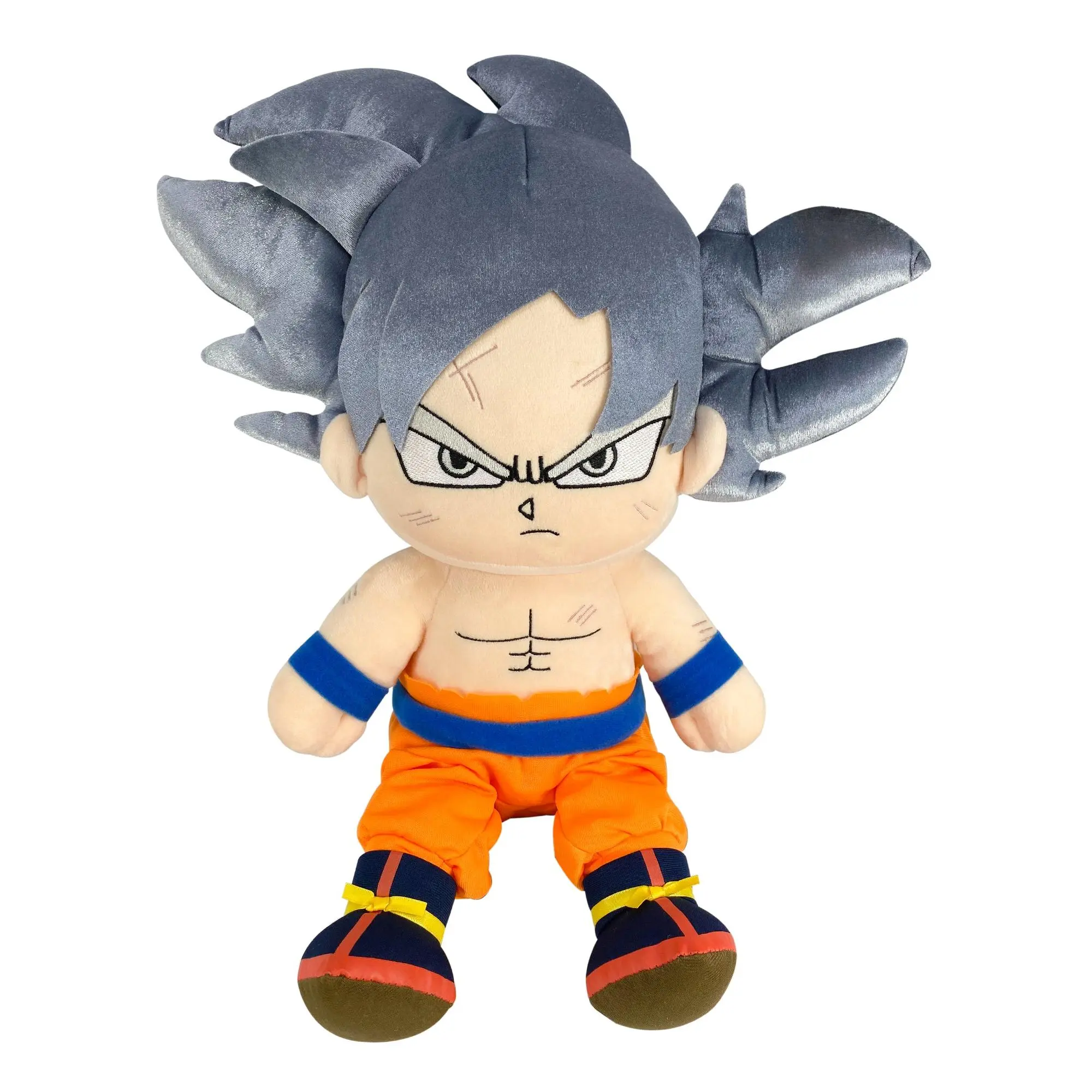 Dragon Ball Super - Son Goku Ultra Instinct Sitting Plush 14"H