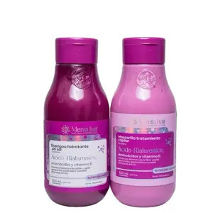 Menta Hair Hydrating Shampoo & Treatment with Hyaluronic Acid X550ml - Moisturizing Formula for Nourished Hair Care Conditioner Haircare Frizz Cleansing Cleanser Moisturize Moisture Moisturizer Hydrate