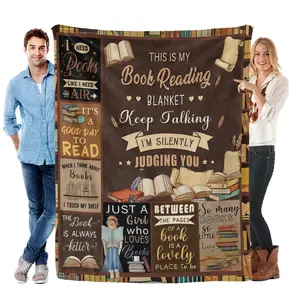 "Stop Scrolling!  This Book Reading Blanket Will Become Your New Favorite Reading Buddy  | Soft, Warm & Full Of Bookish Vibes | Perfect For Lazy Sundays & Book Nights "