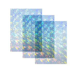Iridescent Holographic Acrylic Sheets Sparkle Aurora Plexiglass Sheets PMMA Cast Acrylic Sheets for Laser Cutting Crafting DIY Home/Festival Decore(3, Cullet, 8x12 inch)
