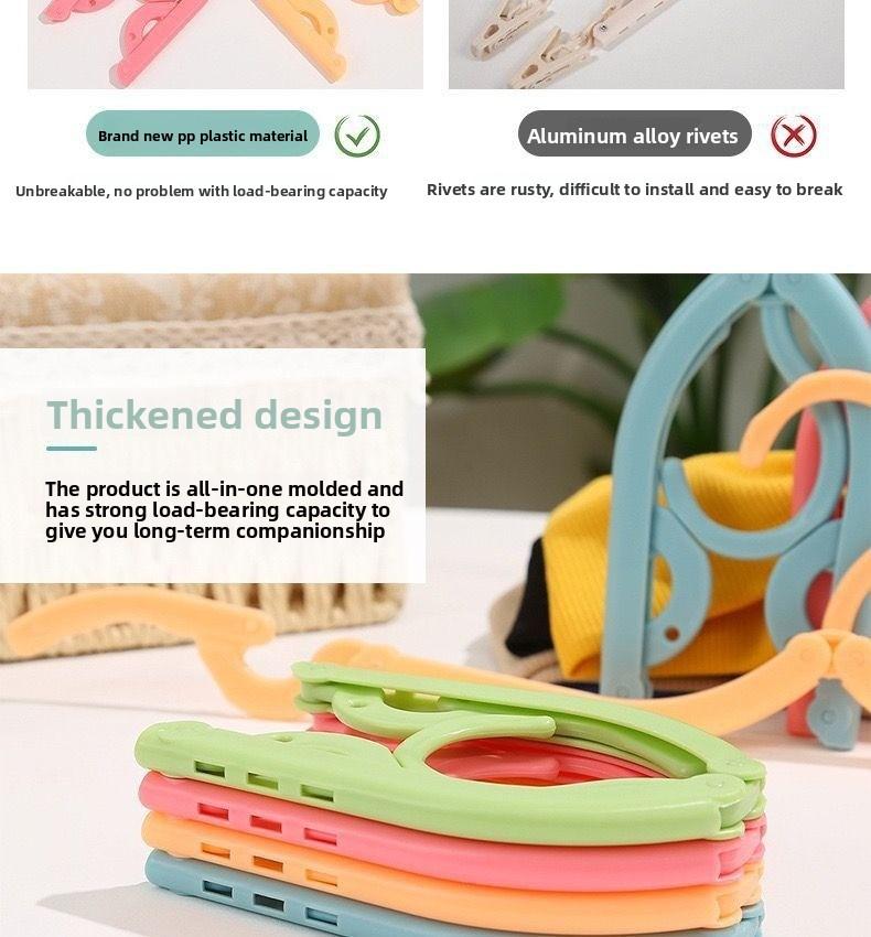 Multifunctional foldable clothes hanger