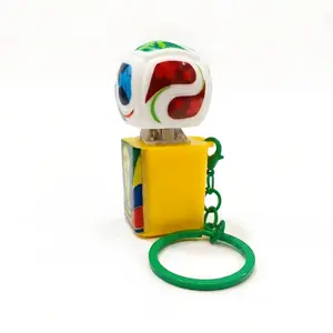 Voice-Activated Stress-Relief Toy Keychain & Keycap Set Football Fan Collector's Edition Commemorative Gift Dual Design ABS Material Lightweight Interactive Sound Effect outdoorfun