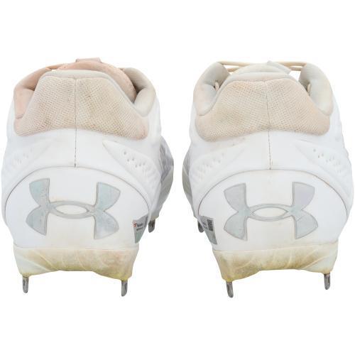 Kerry Carpenter Detroit Tigers Game-Used White Under Armour Cleats from the 2025 MLB Season - Fanatics Authentic Certified