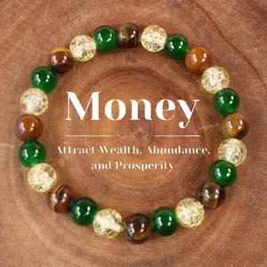 Natural Crystal Beaded Bracelet 8Mm – Jewelry Gift for Friends And Family