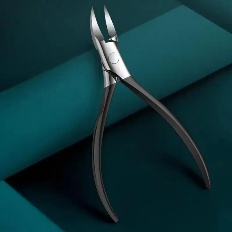 1-piece professional stainless steel toenail clipper, Pedicure Tool, Nail Clippers, with sharp curved blades, wide-mouth design, ergonomic non-slip handle, suitable for thick nails, applicable to men, women and the elderly, Nail Care