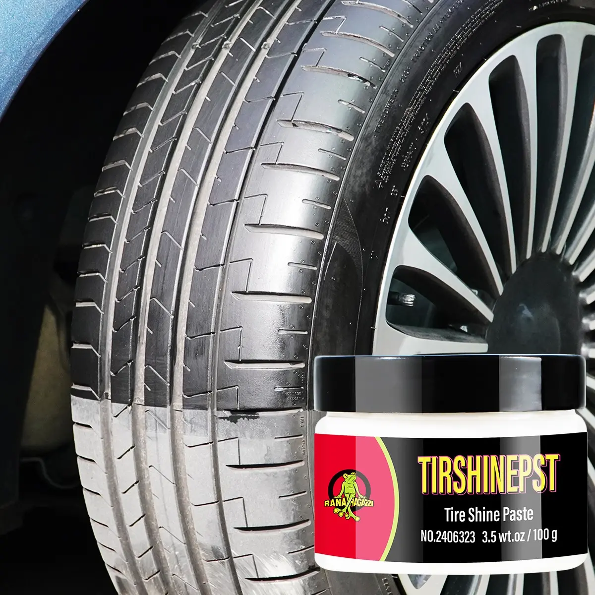 Tire Gloss Protector, Tire Shine Paste, Maintenance Coating, Wheel & Rim Protection, Durable Abs Formula, Easy Application, No Residue, Fits All Vehicles, Autos