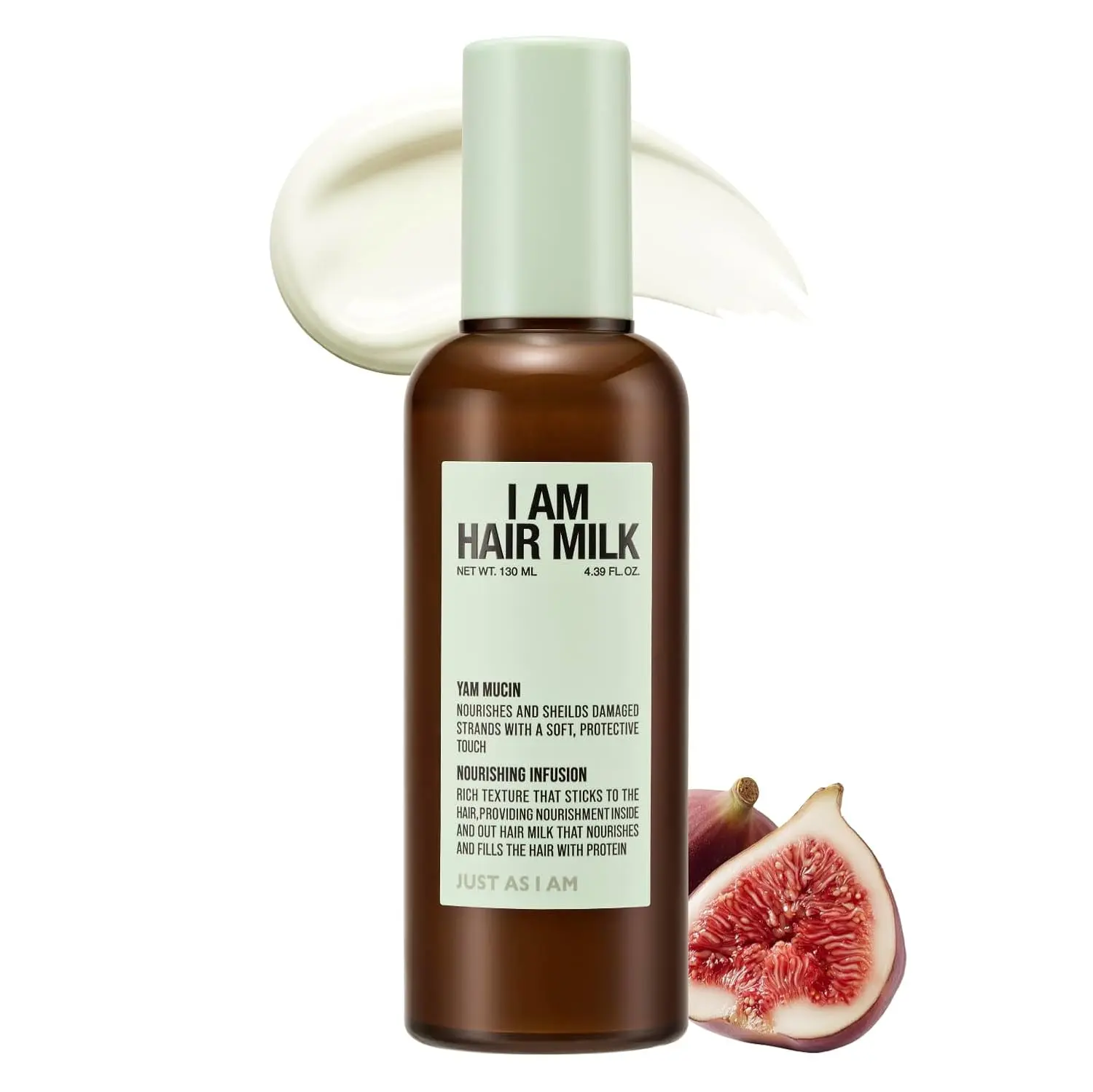 I AM Hair Milk, 4.39 fl oz, Heat Styling Care | Hair Milk: Lightweight amino acid milk for heat-styling prep, smoother texture and soft, manageable hair without heaviness.