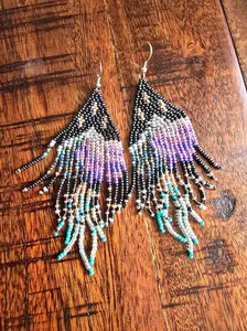 Montana Mountains Beaded Earrings