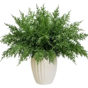24 count Artificial Pine  Branches Real  Greenery Stems Cedar Pine Sprigs Evergreen Picks Craft  Green  Foliage Pine Twigs Seasonal Christmas Tree Holiday Decorations (24, Green)