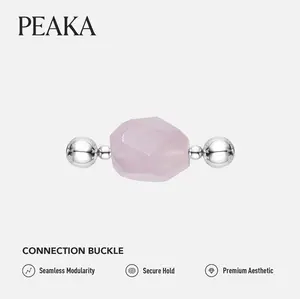 Natural Rose Quartz Modular Pendant | Peaka