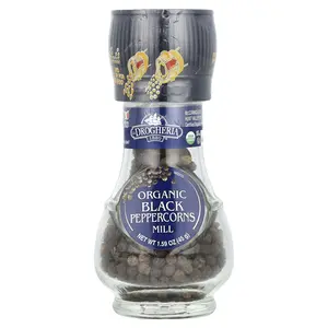 Drogheria & Alimentari Organic Black Peppercorns Mill, 1.59 oz (45 g)