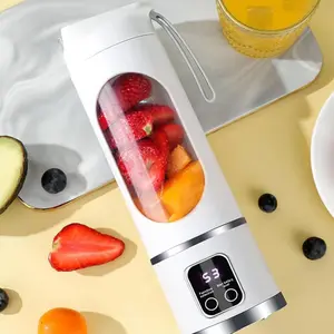 Multifunctional portable juice cup, cordless electric juicer, mini juice cup that crushes ice, perfect for making es for a nutritious breakfast, portable blender  outdoor workouts, USB‑C rechargeable model, compact personal travel juice Knife RazorSharp