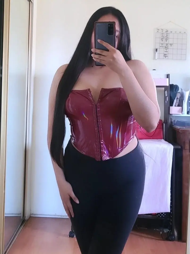 Siren corset leather top