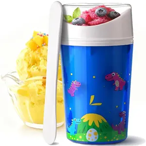 Unique DIY Slushie Cup,Quick Frozen Homemade Single-Serving Slushies,Magic Quick Frozen,Double Layer Squeeze Cup Slushy Maker Friends Family, BPA-free