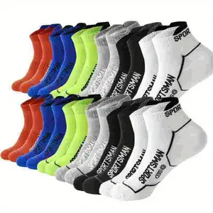 12/24/36 Pairs Spring Summer Men's Socks, Summer Thin Running Socks, Basketball Socks, Mesh Men's Socks, Comfortable, Versatile, Breathable, Suitable Daily Wear, Outdoor Sports, Running, Climbing