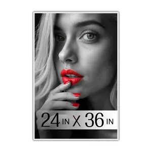 Plexon Wall Poster Frame – Pick Size 24x36 or 18x24, Black or White, Horizontal/Vertical