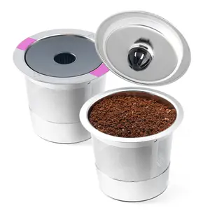 Stainless Steel Reusable K-Cup Coffee Bags Compatible with Keurig 1.0 and 2.0, Refillable K-Eurig Coffee Filters, Durable and Eco-Friendly
