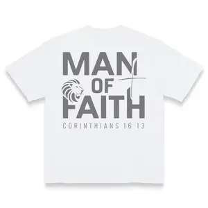 Man of Faith Corinthians 16 13 Graphic Tee Unisex Casual Shirt Perfect Christian Gift