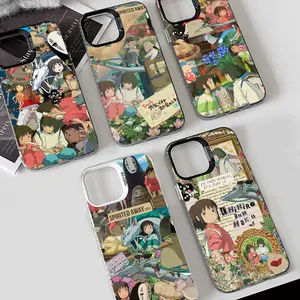 Anime Spirited Aaway Phone Case Phone Case IMD color silver shell For iPhone 17 17Air 16 15 14 13 12 11 Pro Max Plus