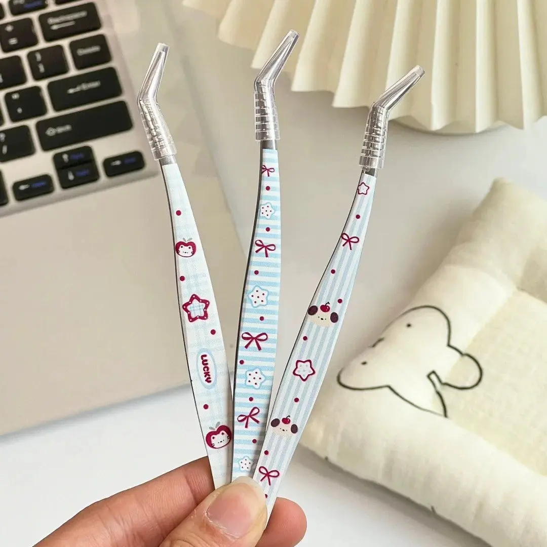 Apple and Star Multi-Purpose Stainless Steel Craft Tweezers