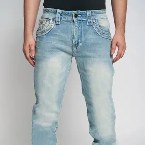 ARYA JEANS- LIGHT BLUE STYLE 08 QUALITY WESTERN JEANS Fitted Mid Waist All Seasons 100% Cotton Spandex Below the Ankle Plain Design