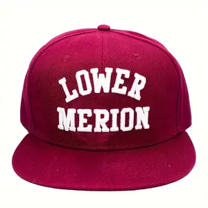 Men's Baseball Cap Dark Red Hip-Hop Cap Unisex 3D Embroidery Dad Hat Adjustable Outdoor Sports Cap 90s Retro Cap, 100% Cotton, Breathable Comfortable Casual Street Travel Cap, Daily Matching Cap