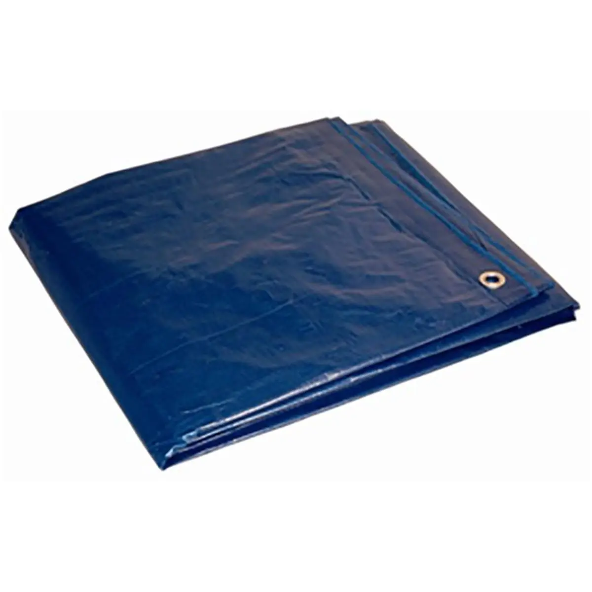 Foremost 16x20 ft Heavy Duty Polyethylene Tarp - Blue Outdoor Shade for Patios and Camping with Rope Reinforced Hem & Aluminum Grommets, Canopy Sunshade Tent Tarps