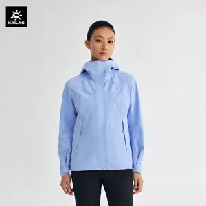 KAILAS Women's Windhunter Hardshell Jacket Hooded Windproof  Rain Jacket with Cargo pockets for Hiking Travel outdoor lightweight