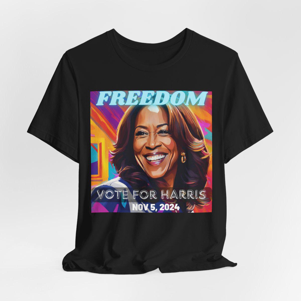 Kamala Harris Freedom Cotton Tee Shirt 2024