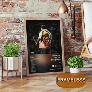 Rod Wave Poster Music Album Modern Art 2D Poster, Suitable For Bedroom Living Room Decor. Vibrant Colors, Clear Images Ideal For Home Office Decor.