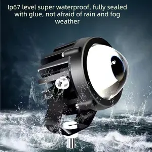 drive fog light Car LED Spotlight 12V24V Long-Range Laser Large Lens Super Bright for Trucks Off-Road Waterproof Dustproof Grille Modification 800m Range Ip67 Level hitch  light  bar car stuff   cars accessories  truck accessories
