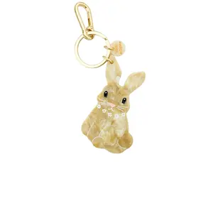 Solar Eclipse Hand-painted Bunny Bag Charm & Keychain