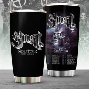 Ghost Band Tour 2026 Tumbler Cup 20 oz, Ghost Band Water Bottles, Rock Band Tumbler, Rock Fan Gift, Gift For Rock Music Lovers, Gothic Punk Emo Grunge Y2K Gift