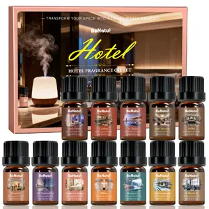 Benatu Hotel Collection Diffuser Oil Set 12pcs Essential Oil Long-Lasting Scent for Aromatherapy Diffusers, SummerVibes, Holiday Gifts