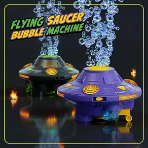 Smart UFO Bubble Machine Robot with Obstacle Avoidance | Light-Up Moving & Spinning Bubble Blower | 5000+ Bubbles/Min Toy for Kids Outdoor Party